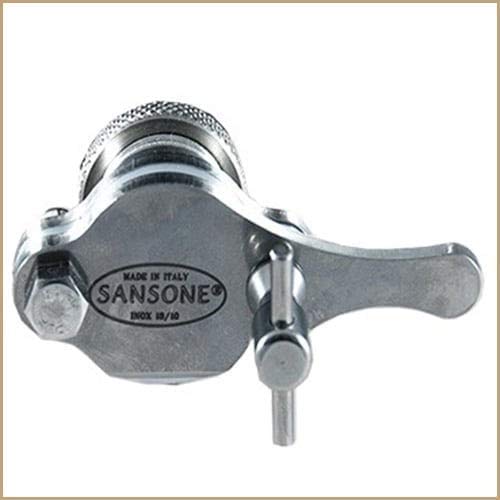 Sansone Stainless Steel Dispenser | TRUE Shift Italian 18/10 Spigot Jar (2.6 Gal)
