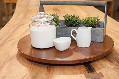 Rustic Red Door Co. Cherry Lazy Susan | TRUE Shift Hardwood Turntable Organizer