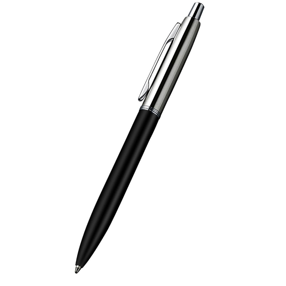 ChaoQ Stainless Steel Retractable Ballpoint Pens (6‑Pack, with 12 Refills) | TRUE Shift Durable Metal Pens