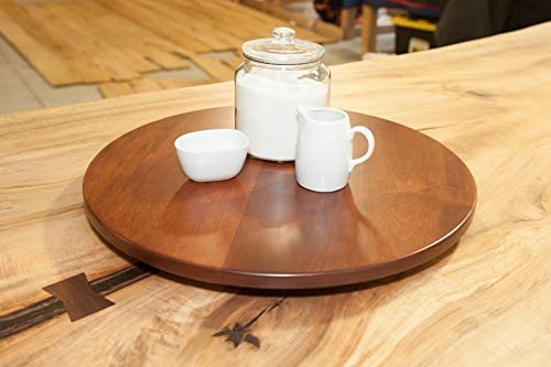 Rustic Red Door Co. Cherry Lazy Susan | TRUE Shift Hardwood Turntable Organizer
