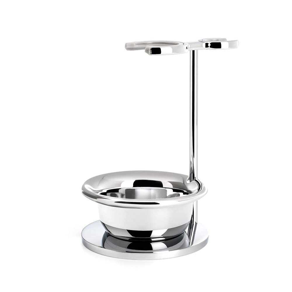 MÜHLE VIVO & RYTMO Stand with Bowl | TRUE Shift Stainless Stand for Razor & Brush