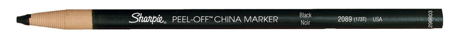 Sharpie Peel‑Off China Marker (12‑count Box) | TRUE Shift Grease Pencil for Plastic‑Free Marking