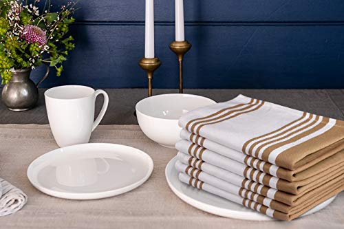 Urban Villa Cotton Kitchen Towels | TRUE Shift Eco Towels (20″×30″, Striped, Mitered)
