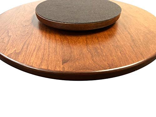 Rustic Red Door Co. Cherry Lazy Susan | TRUE Shift Hardwood Turntable Organizer