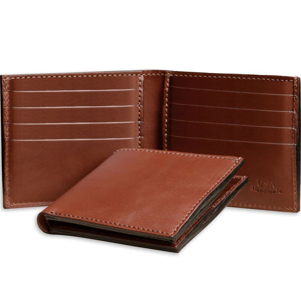 Premium Full-Grain Bridle Leather Bifold Wallet | TRUE Shift Crafted in USA