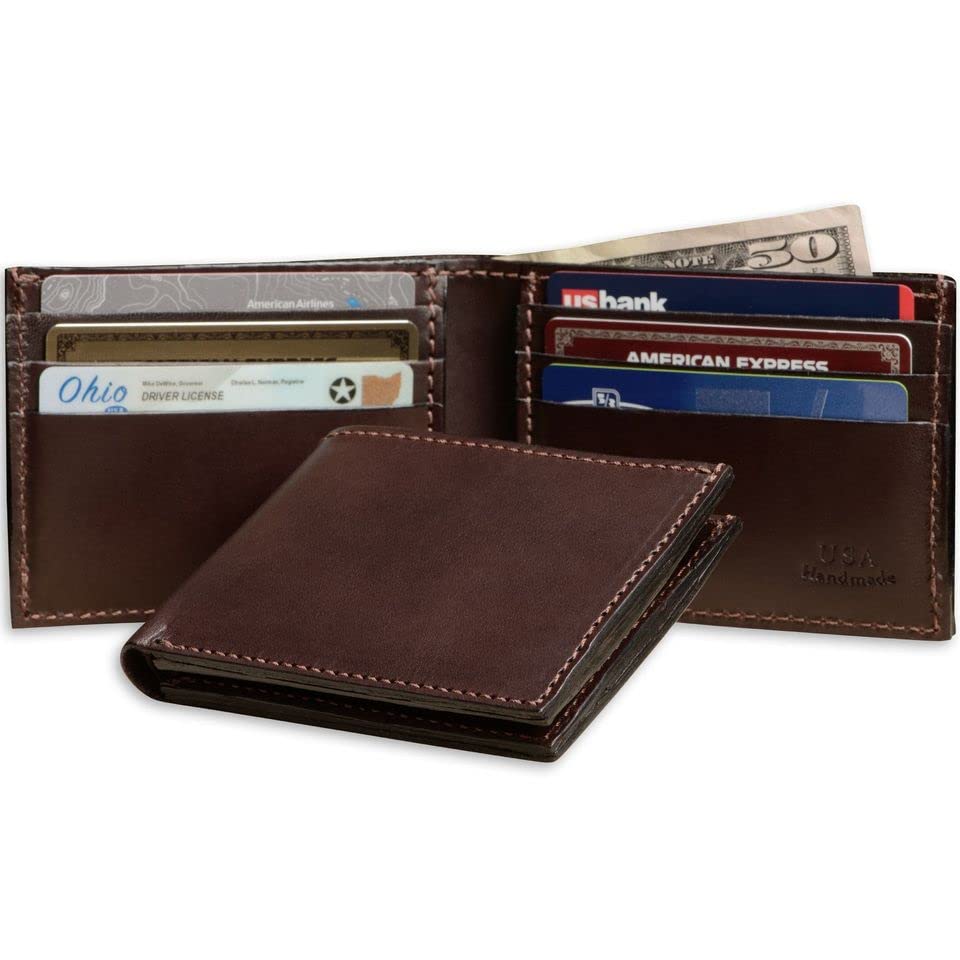 Premium Full-Grain Bridle Leather Bifold Wallet | TRUE Shift Crafted in USA