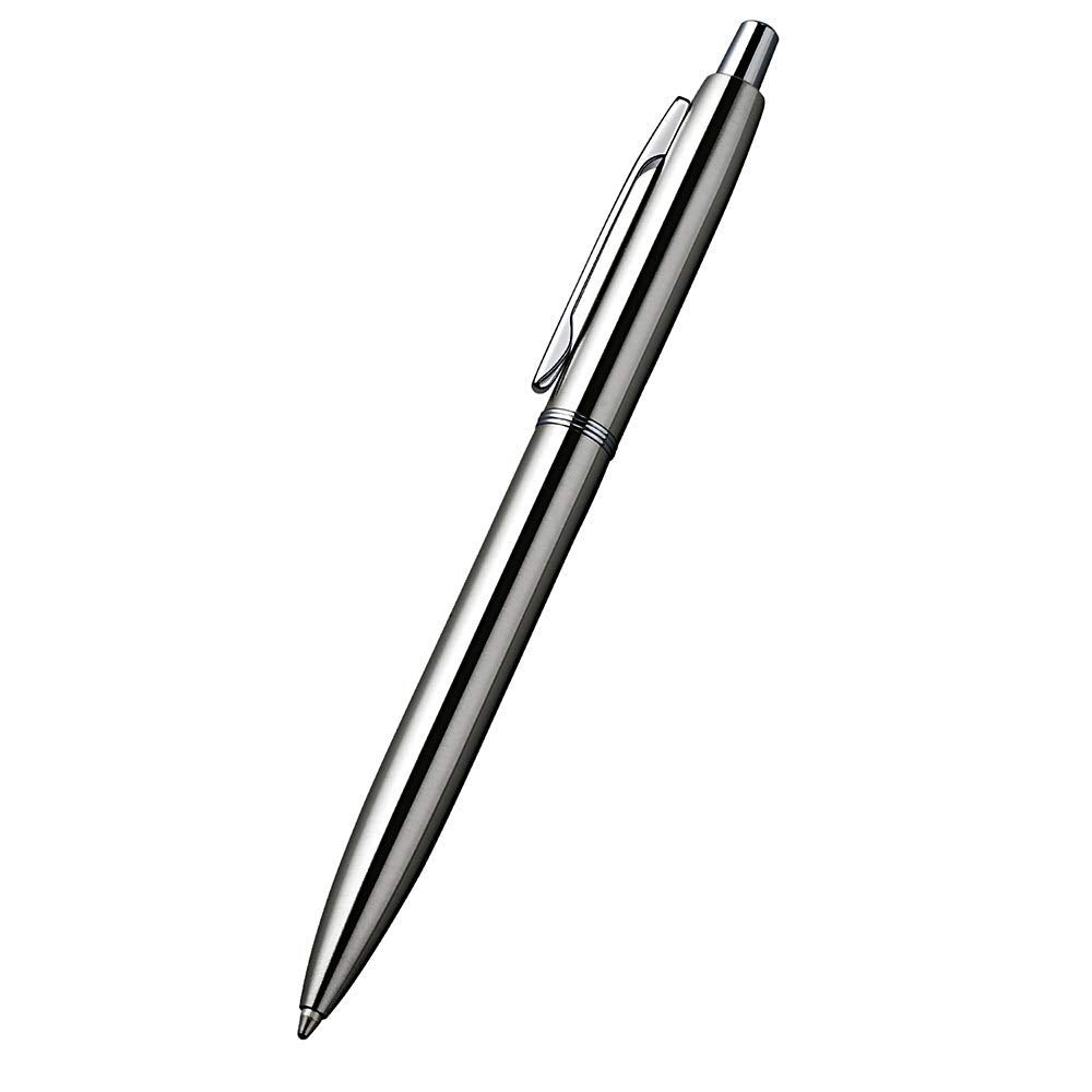 ChaoQ Stainless Steel Retractable Ballpoint Pens (6‑Pack, with 12 Refills) | TRUE Shift Durable Metal Pens