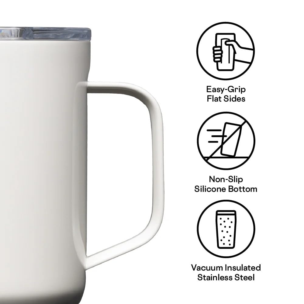 Corkcicle Classic 16 oz Triple-Insulated Stainless Steel Mug