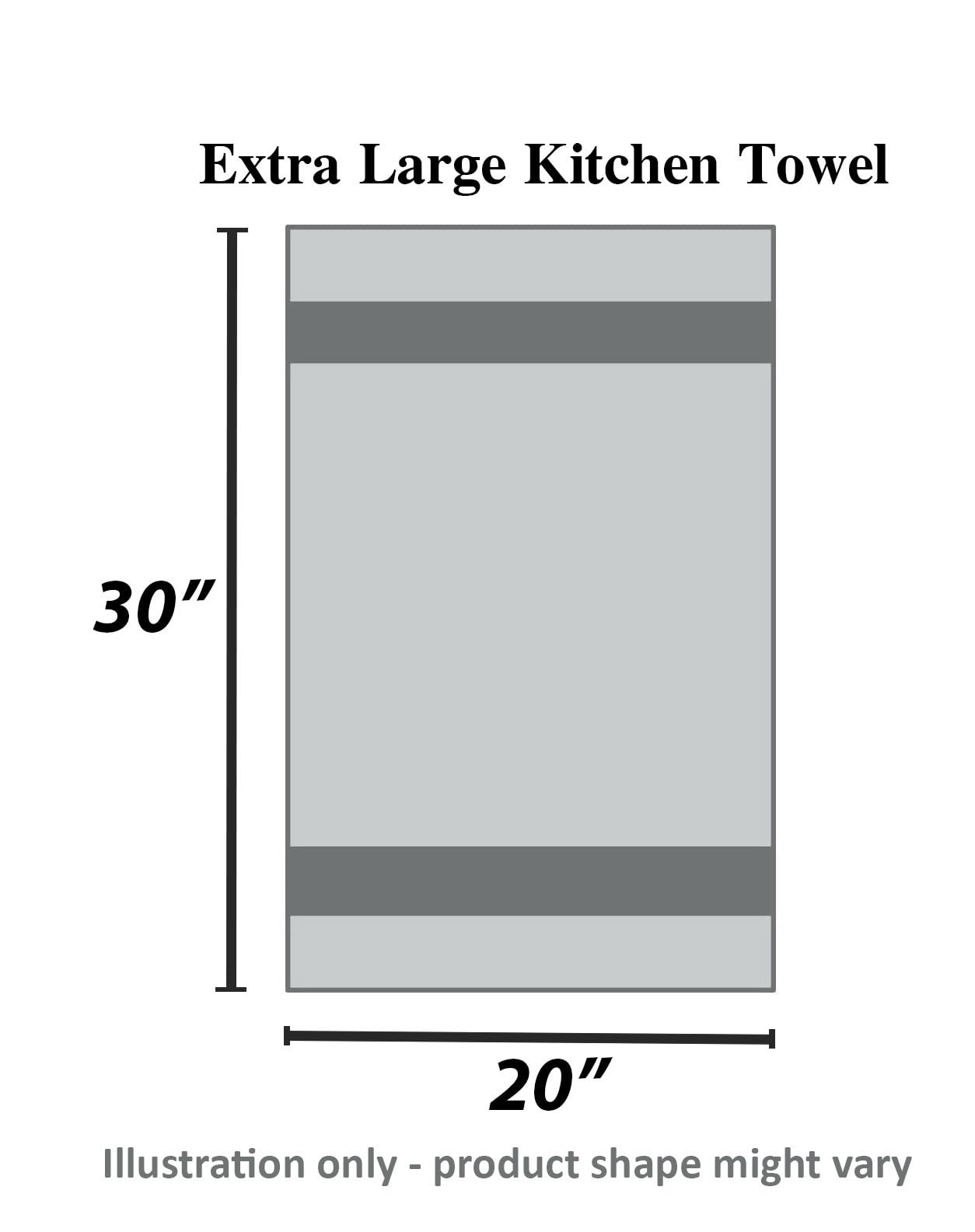 Urban Villa Cotton Kitchen Towels | TRUE Shift Eco Towels (20″×30″, Striped, Mitered)