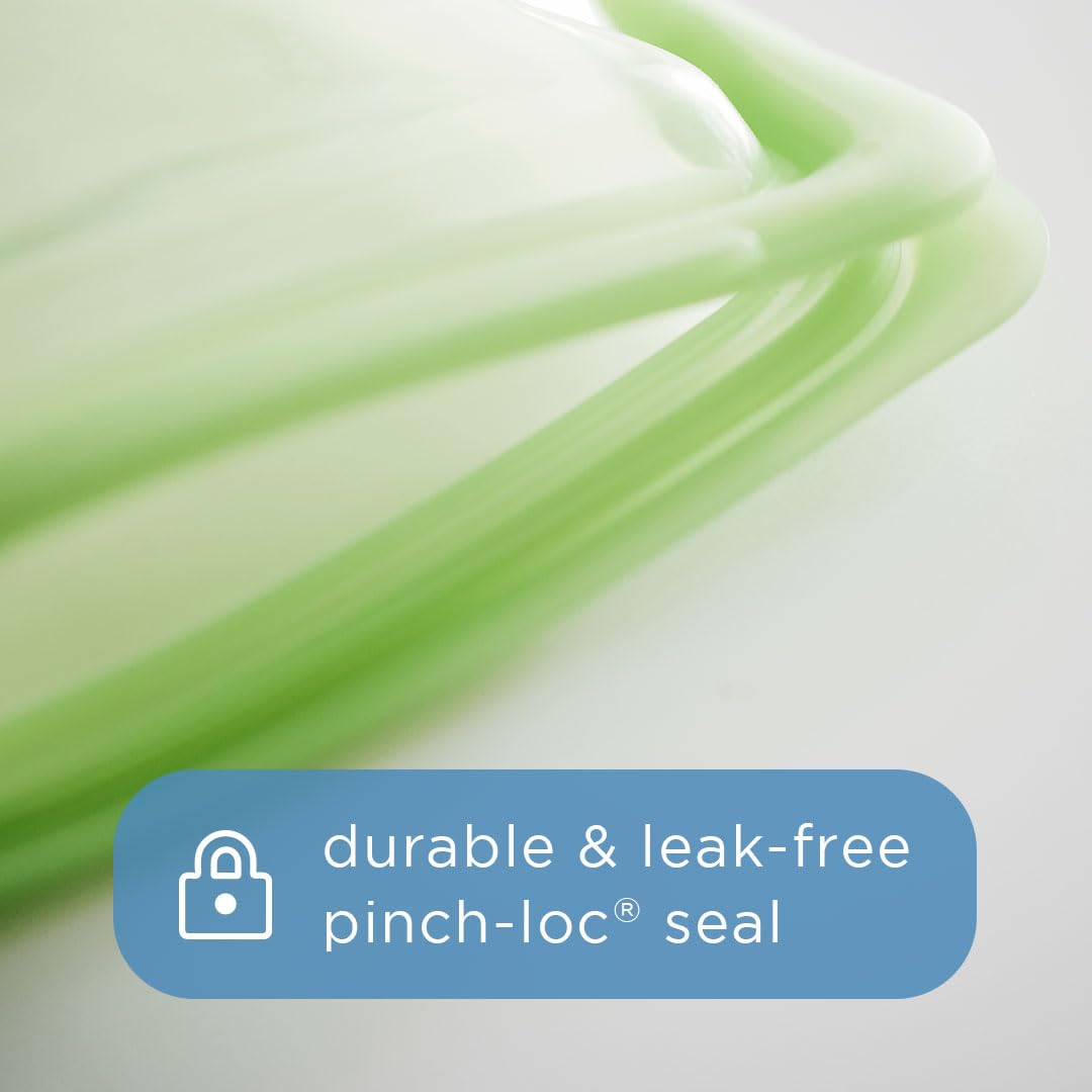 Stasher Silicone Reusable Food Bag – Aqua, Leak‑Resistant & Plastic‑Free