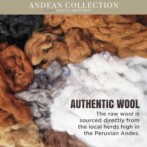 Desert Breeze Alpaca & Merino Wool Blanket | TRUE Shift Andean Wool Throw (King, 50/50 Blend)