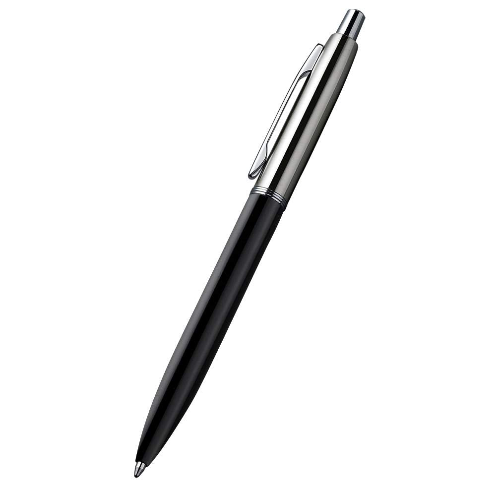 ChaoQ Stainless Steel Retractable Ballpoint Pens (6‑Pack, with 12 Refills) | TRUE Shift Durable Metal Pens