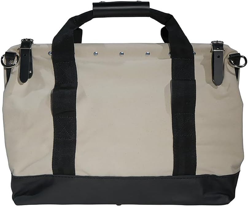 Klein Tools Heavy‑Duty Canvas & Leather Tool Bag | TRUE Shift Tough Heritage Tote