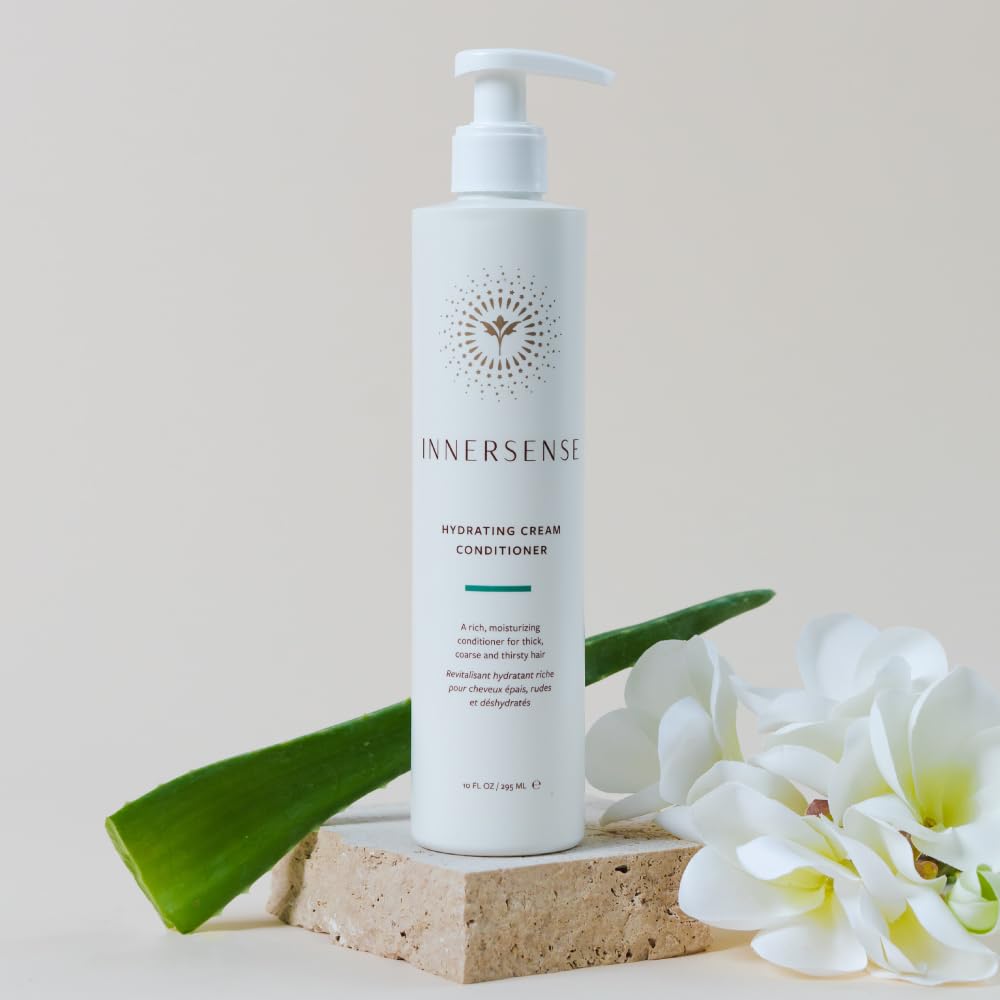 INNERSENSE Organic Hydrating Cream Conditioner: Emollient-Rich (10oz)