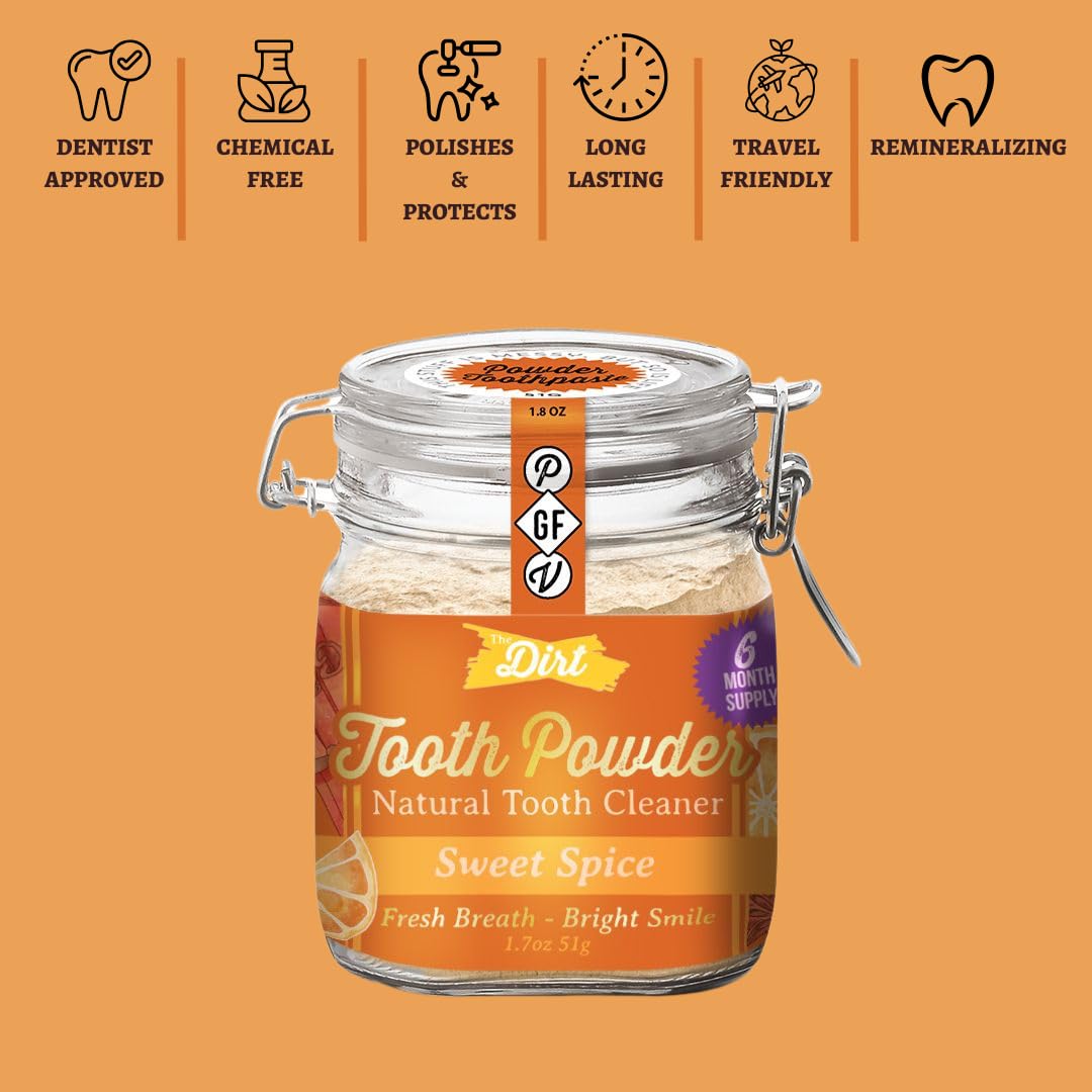 The Dirt Natural Tooth Powder | TRUE Shift Fluoride‑Free Oral Care