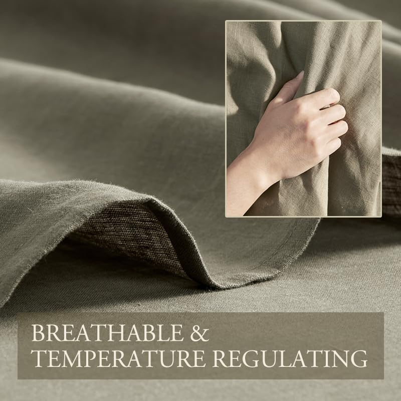 DAPU Pure Linen Sheets Set • 100% French Linen | TRUE Shift Breathable Bedding