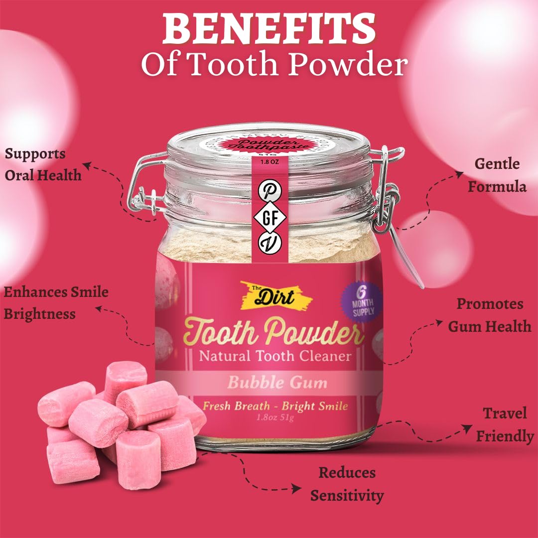 The Dirt Natural Tooth Powder | TRUE Shift Fluoride‑Free Oral Care