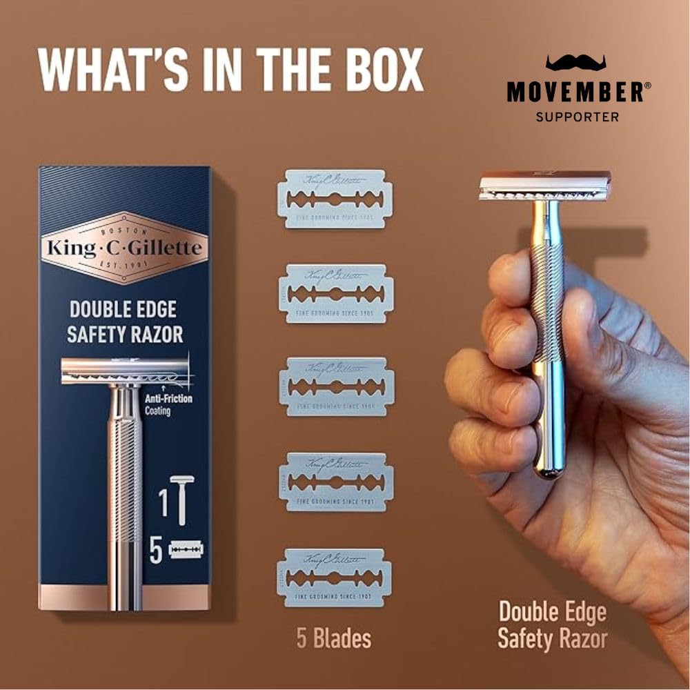 King C. Gillette Razor Refills | TRUE Shift Platinum Blades (100-Count)