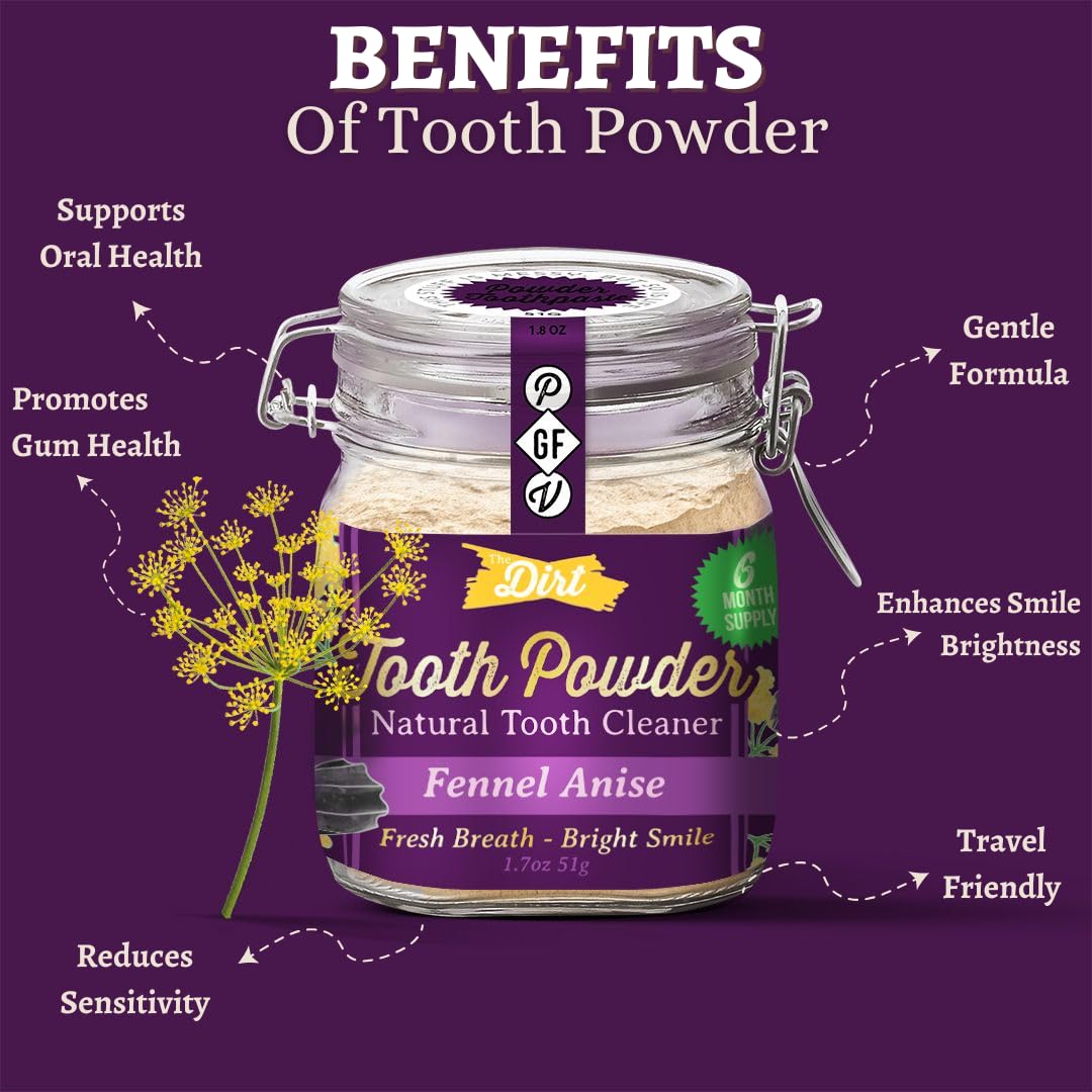 The Dirt Natural Tooth Powder | TRUE Shift Fluoride‑Free Oral Care