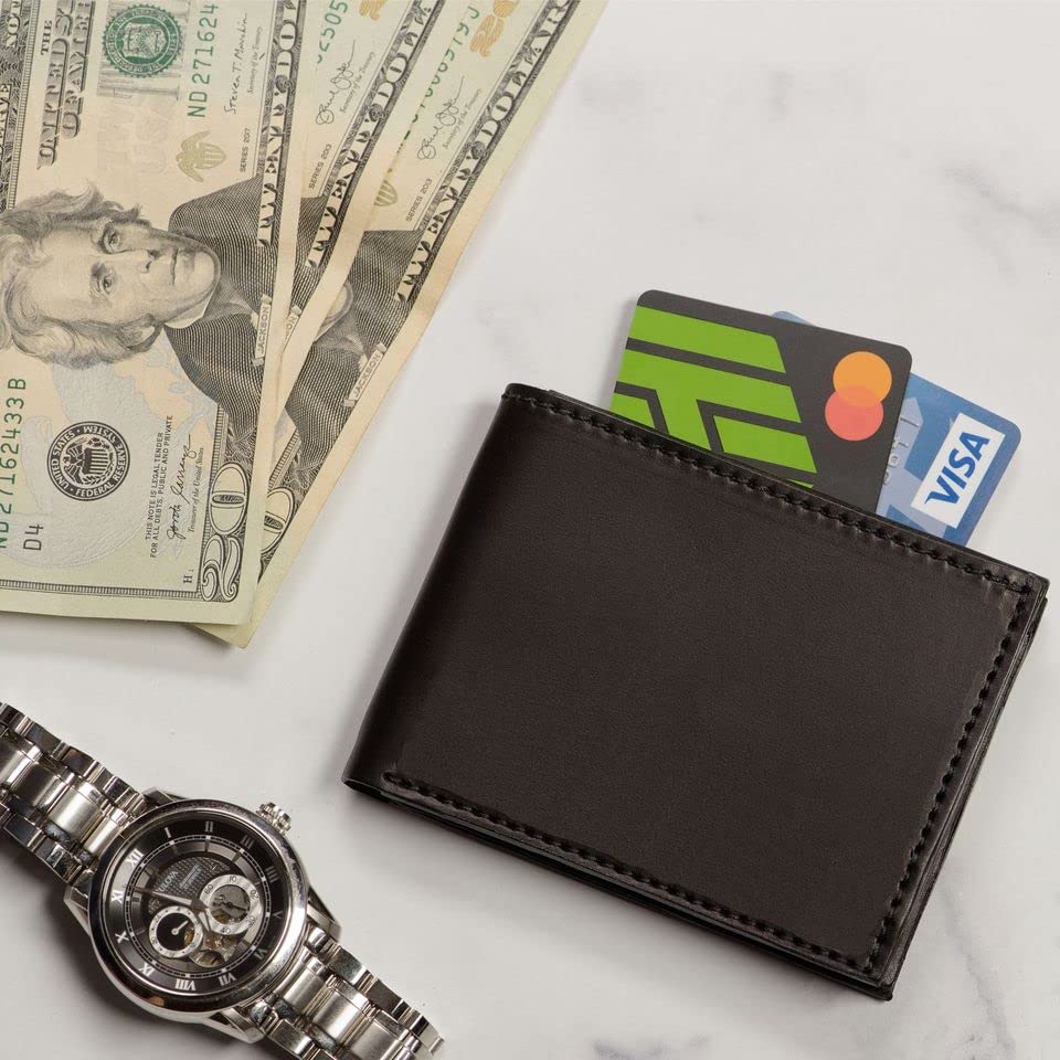 Premium Full-Grain Bridle Leather Bifold Wallet | TRUE Shift Crafted in USA