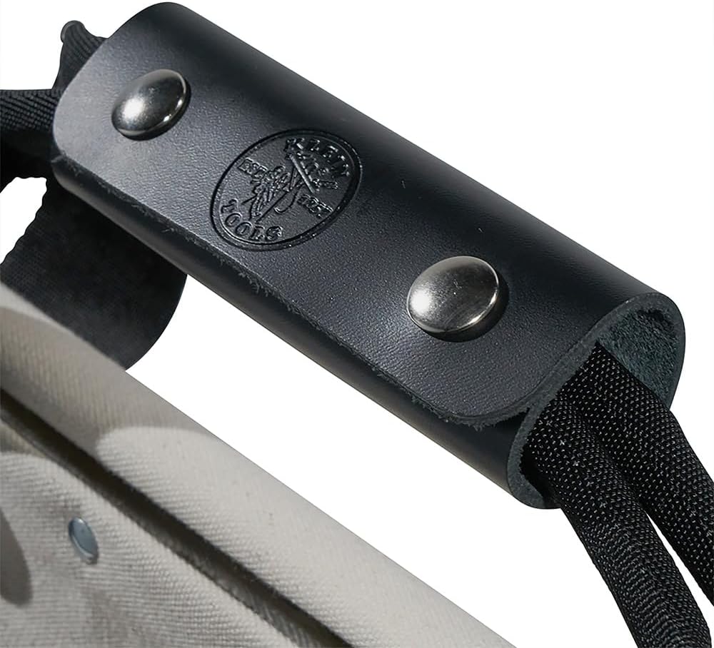 Klein Tools Heavy‑Duty Canvas & Leather Tool Bag | TRUE Shift Tough Heritage Tote