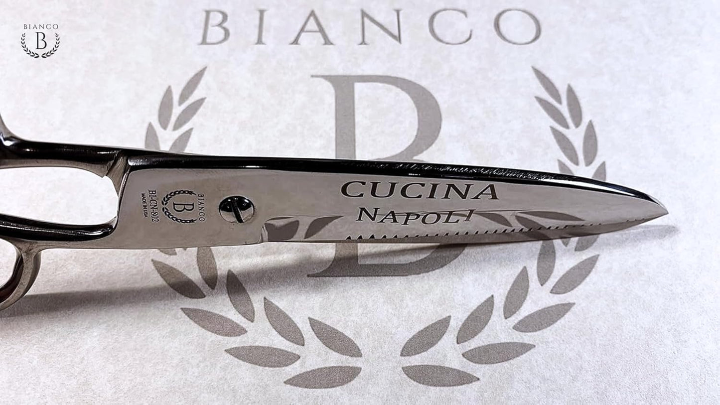 Cucina Napoli Kitchen Shears – Stainless Steel, Plastic-Free & USA-Made