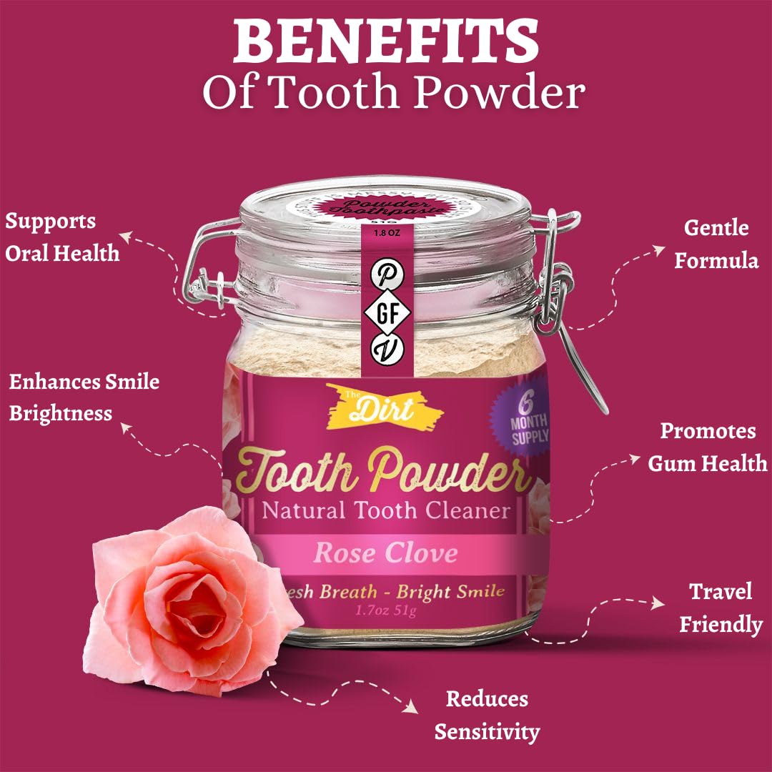 The Dirt Natural Tooth Powder | TRUE Shift Fluoride‑Free Oral Care