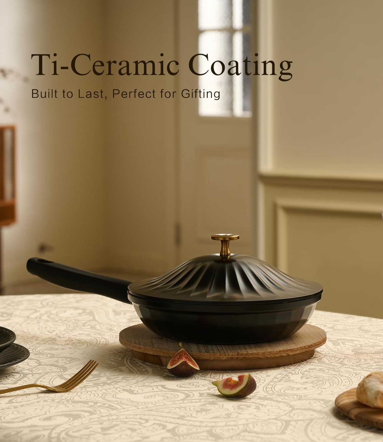 7-Piece Nonstick Ceramic Cookware Set in Jet Black