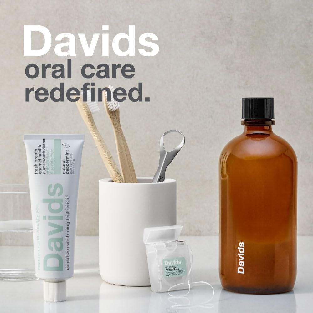 Alcohol-Free Nano-Hydroxyapatite Mouthwash, Refillable Glass Bottle – Davids Hydroxi