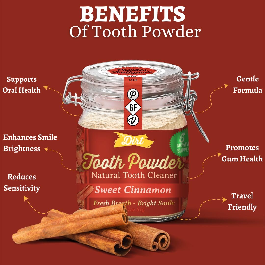 The Dirt Natural Tooth Powder | TRUE Shift Fluoride‑Free Oral Care
