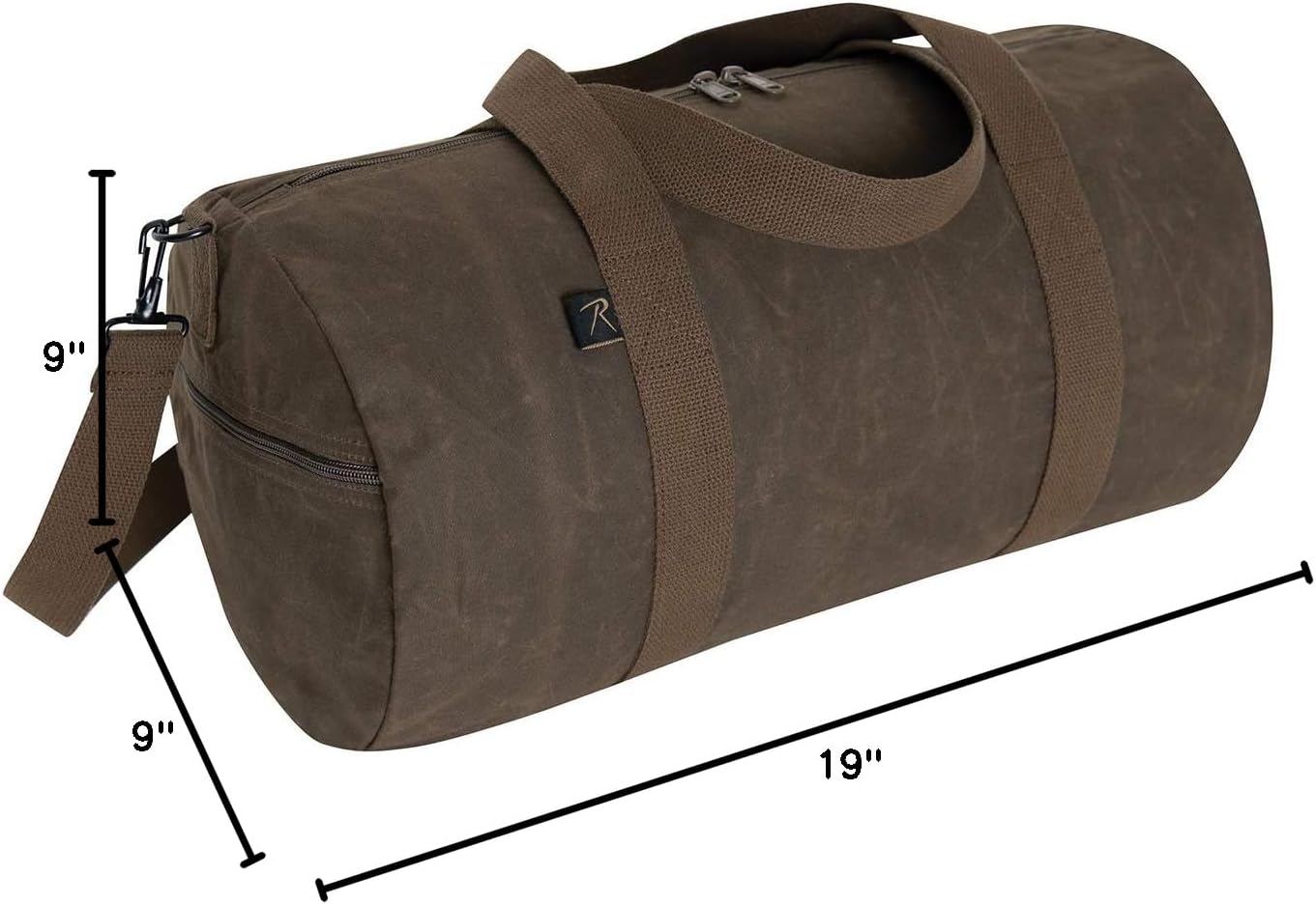 Rothco 19″ Waxed Canvas Duffel Bag | TRUE Shift Tough Waxed Canvas Travel Tote