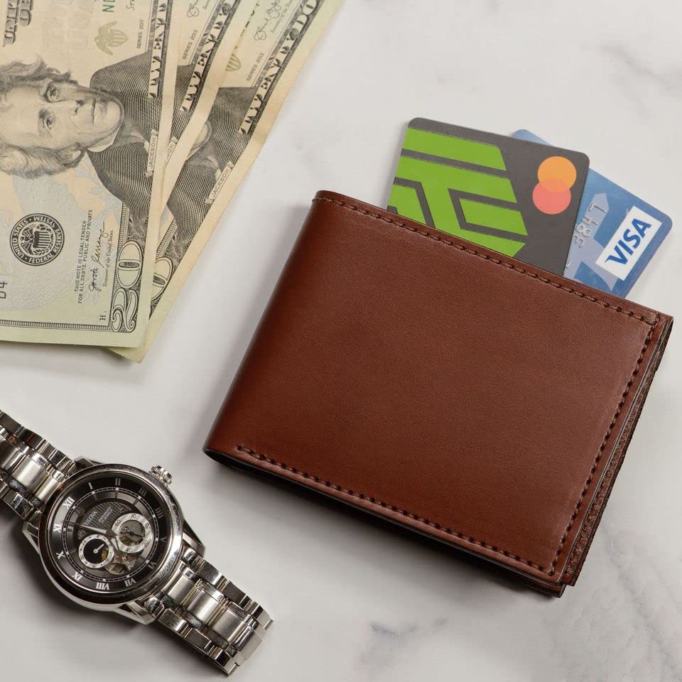 Premium Full-Grain Bridle Leather Bifold Wallet | TRUE Shift Crafted in USA