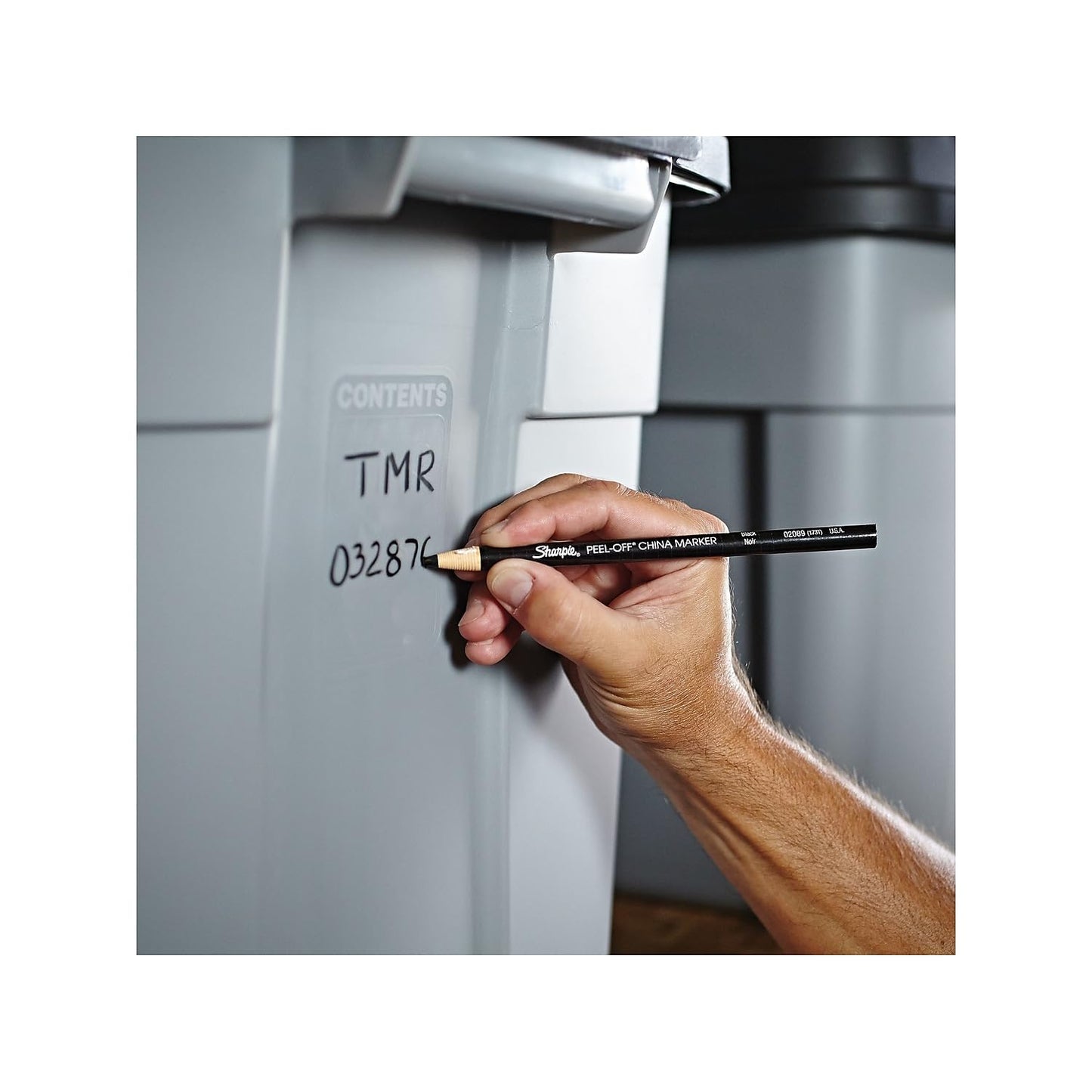 Sharpie Peel‑Off China Marker (12‑count Box) | TRUE Shift Grease Pencil for Plastic‑Free Marking
