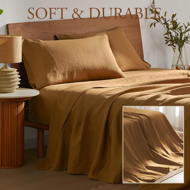 DAPU Pure Linen Sheets Set • 100% French Linen | TRUE Shift Breathable Bedding