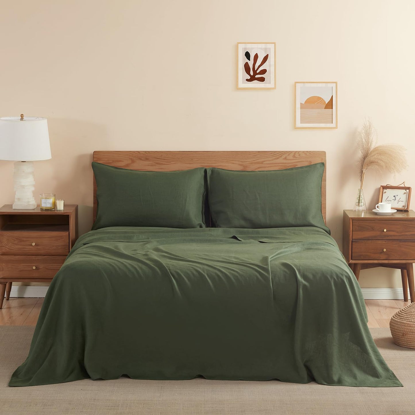 DAPU Pure Linen Sheets Set • 100% French Linen | TRUE Shift Breathable Bedding