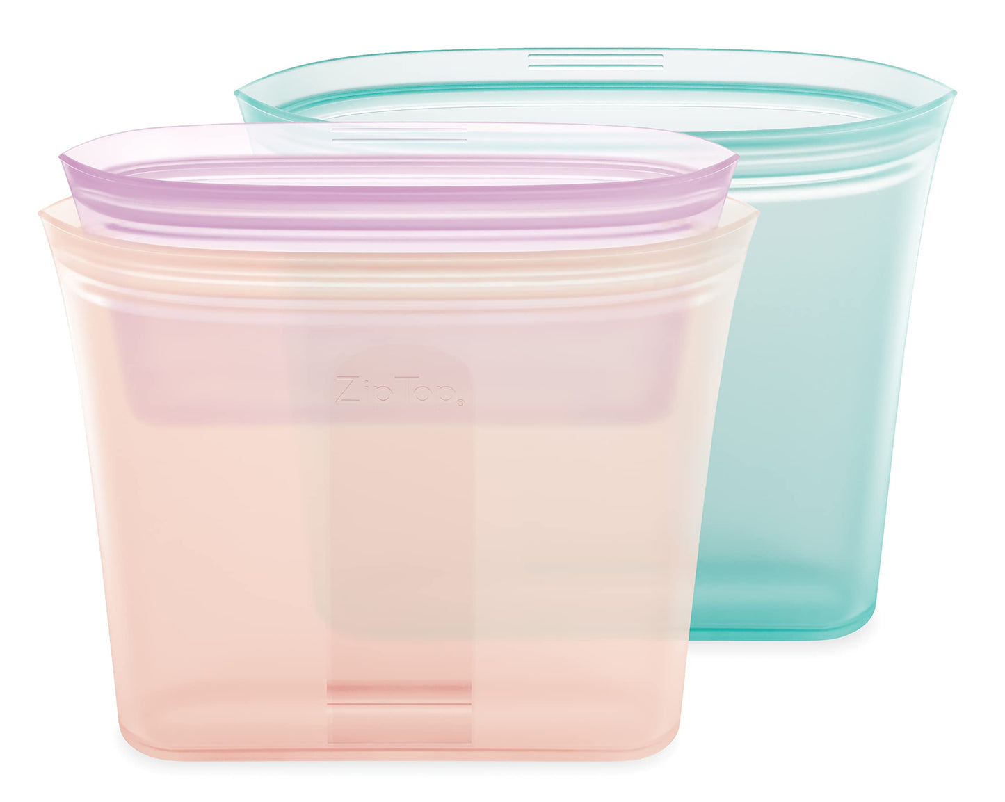 Zip Top 100% Silicone Reusable Food Storage Set (8‑Piece, Teal) | TRUE Shift Zero‑Plastic Meal Prep Set