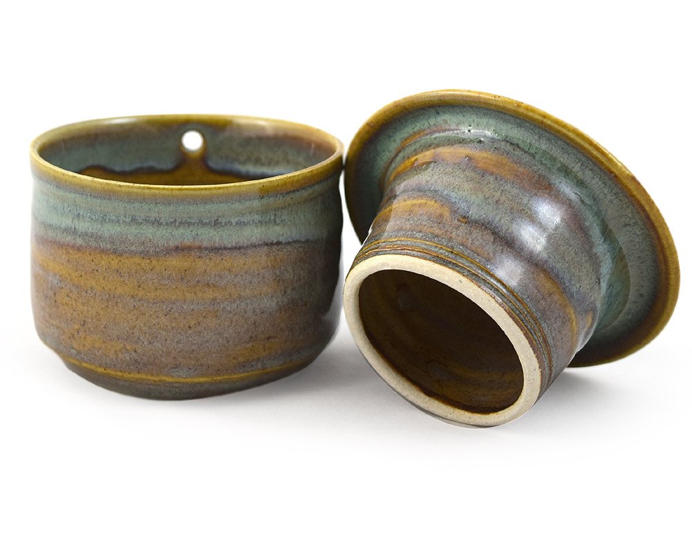 American Stoneware French Butter Keeper Crock – Handmade Ceramic Pantry Crock