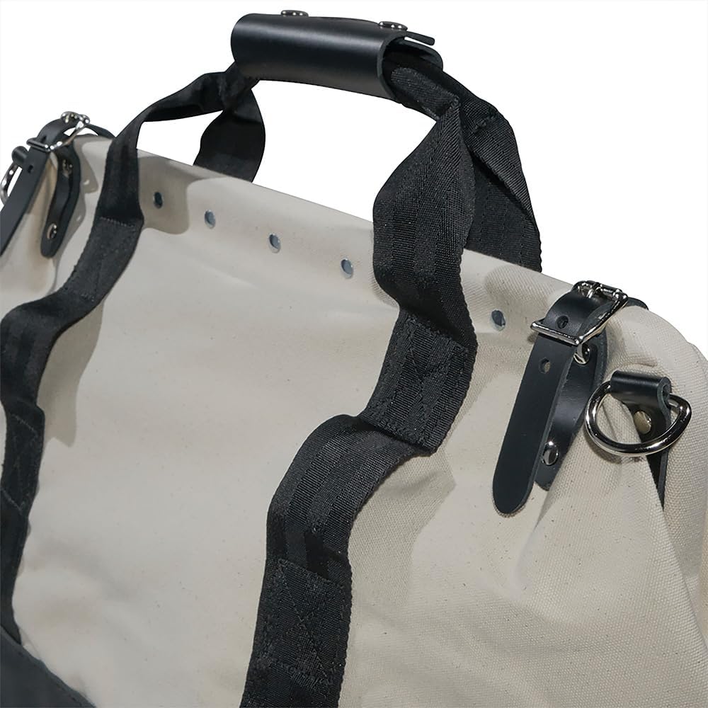 Klein Tools Heavy‑Duty Canvas & Leather Tool Bag | TRUE Shift Tough Heritage Tote