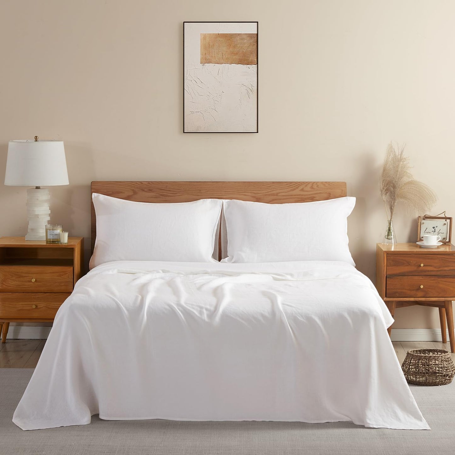 DAPU Pure Linen Sheets Set • 100% French Linen | TRUE Shift Breathable Bedding
