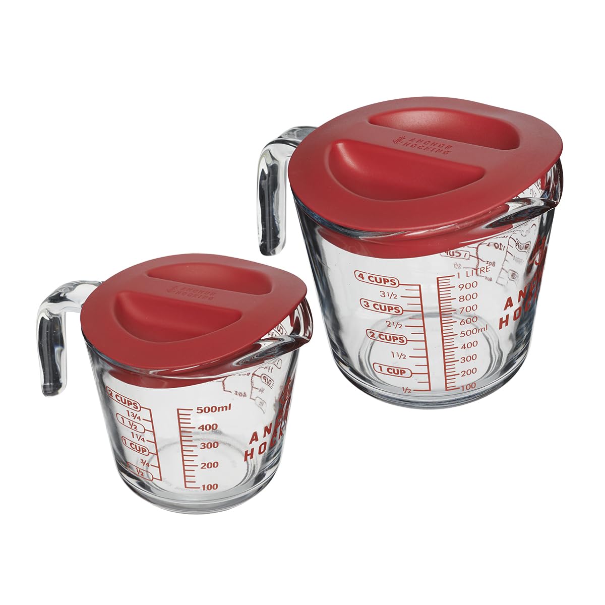 Anchor Hocking Glass Measuring Cups (1, 2 & 4 Cup Set) | TRUE Shift Non‑Plastic Kitchenware