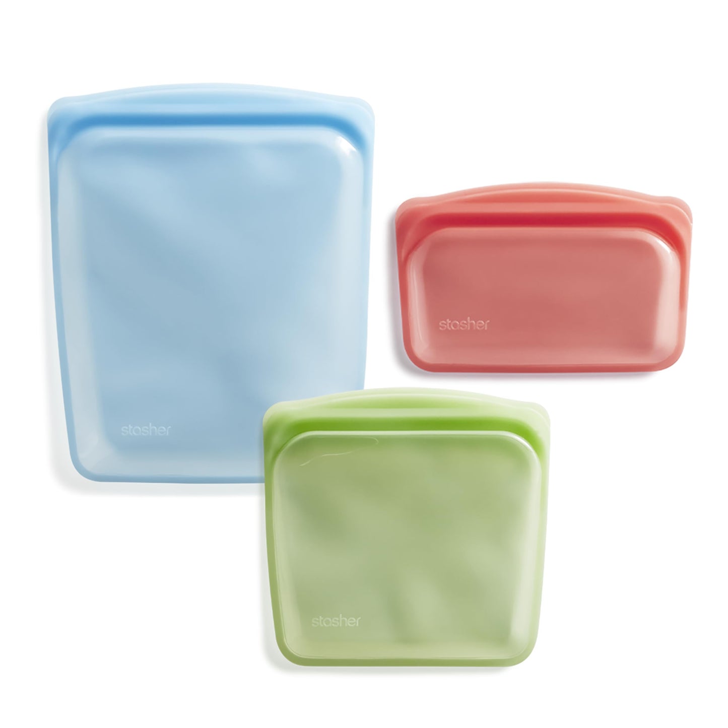 Stasher Silicone Reusable Food Bag – Aqua, Leak‑Resistant & Plastic‑Free
