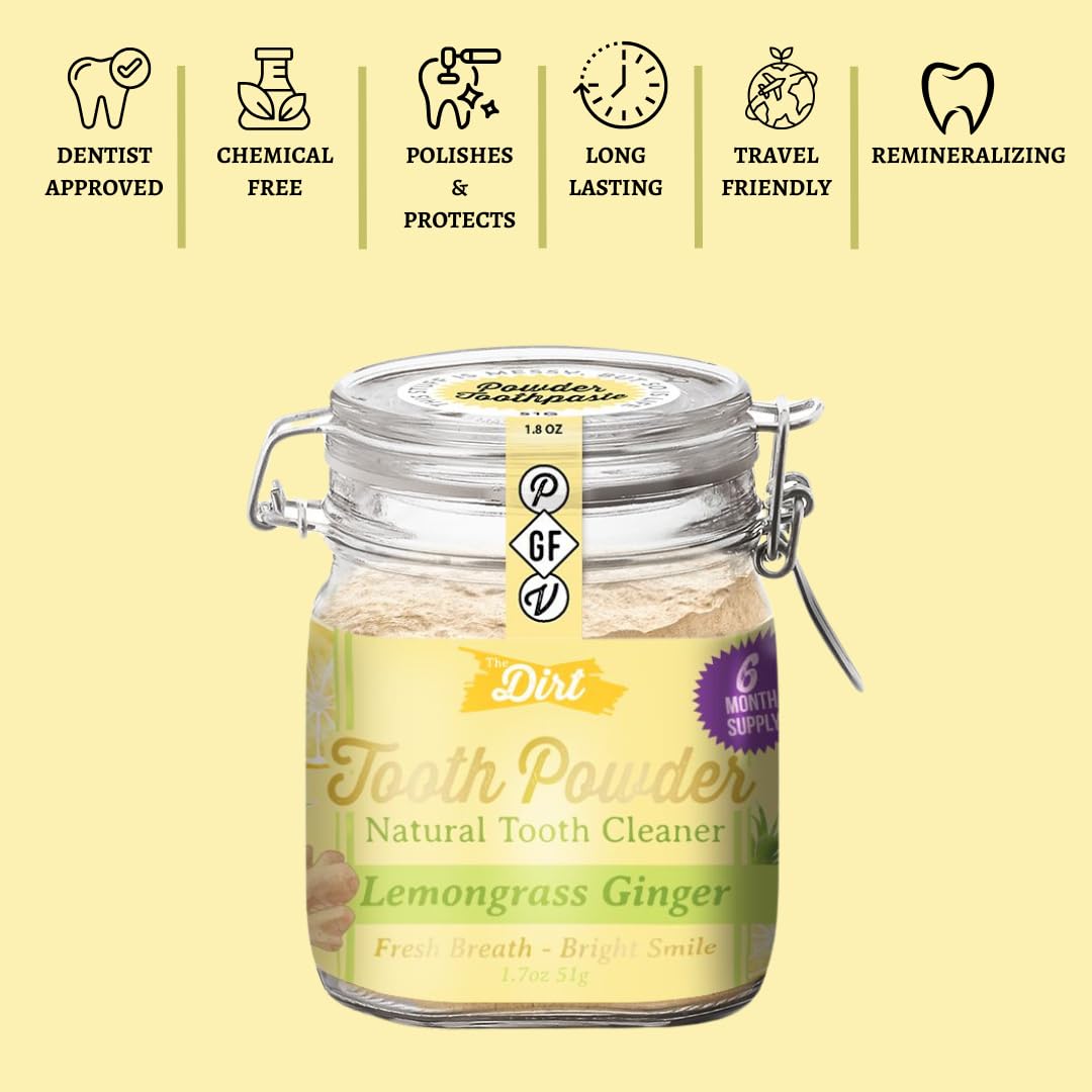 The Dirt Natural Tooth Powder | TRUE Shift Fluoride‑Free Oral Care