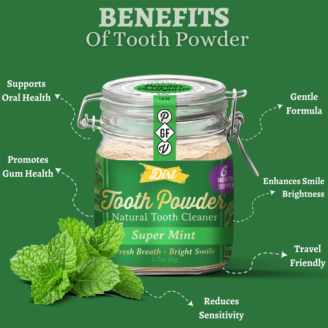 The Dirt Natural Tooth Powder | TRUE Shift Fluoride‑Free Oral Care