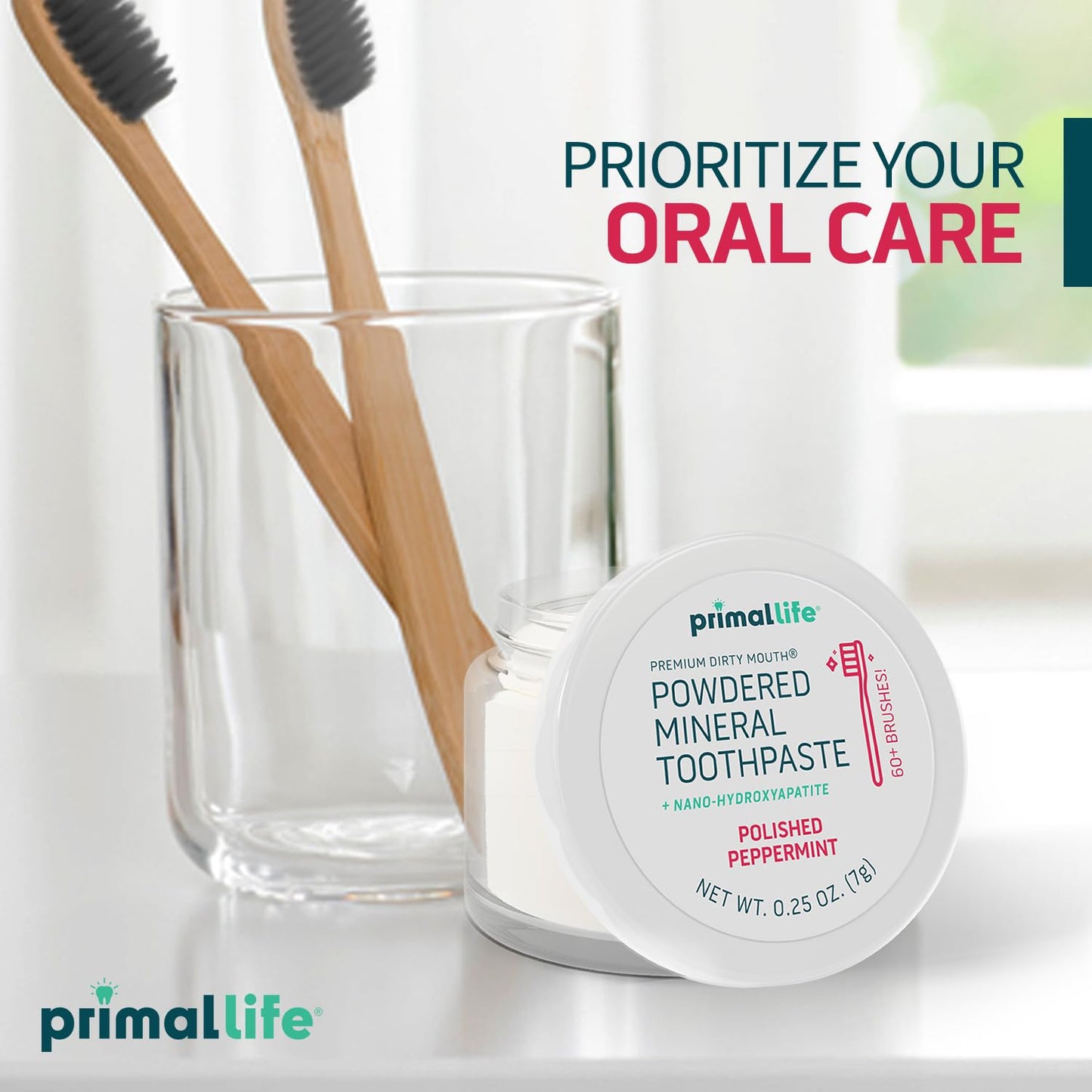 Primal Life Organics: Powdered Mineral Toothpaste, Fluoride - Free, Perfect For All Ages - The Tribalist