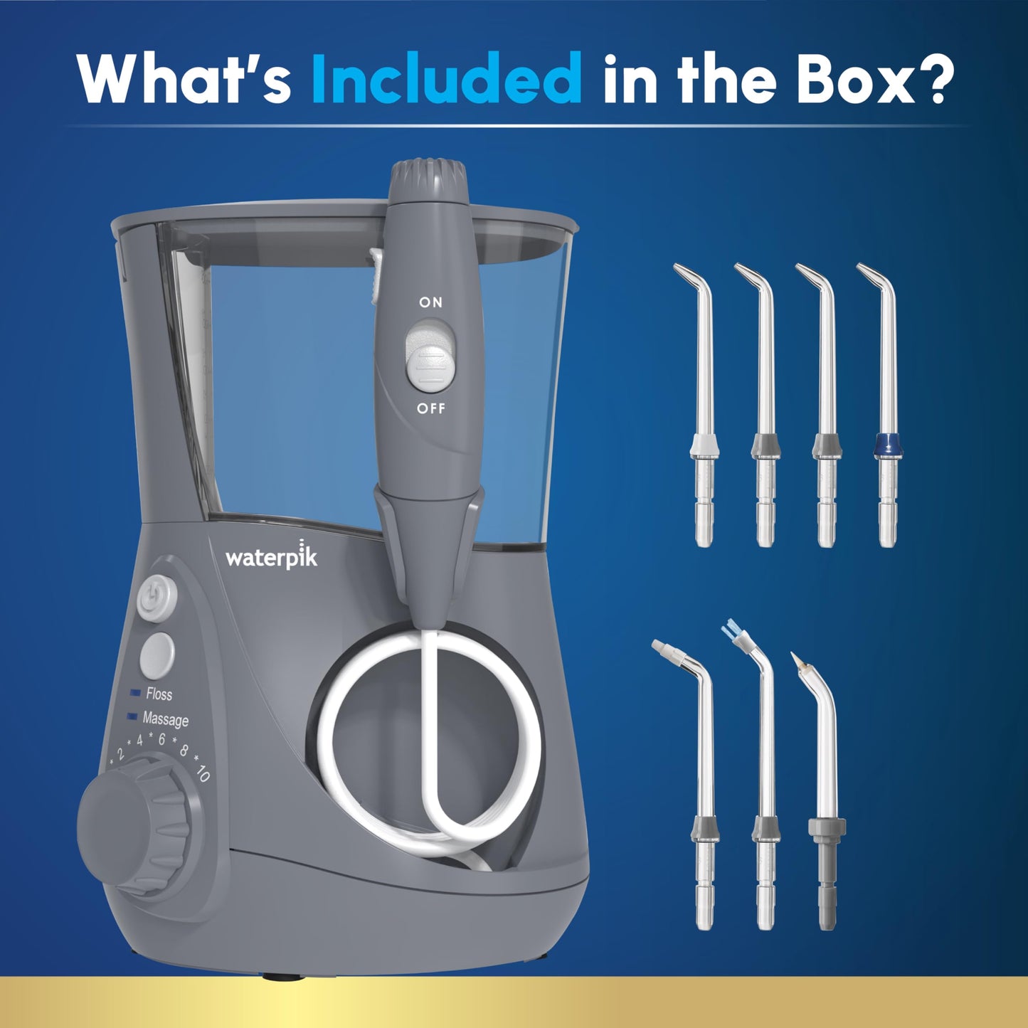 Waterpik Aquarius Water Flosser WP‑662 | TRUE Shift Oral Care Power Jet