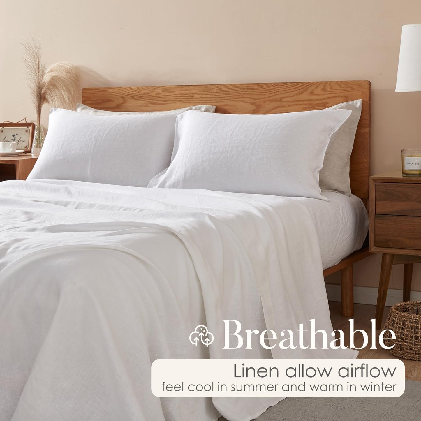 DAPU Pure Linen Sheets Set • 100% French Linen | TRUE Shift Breathable Bedding