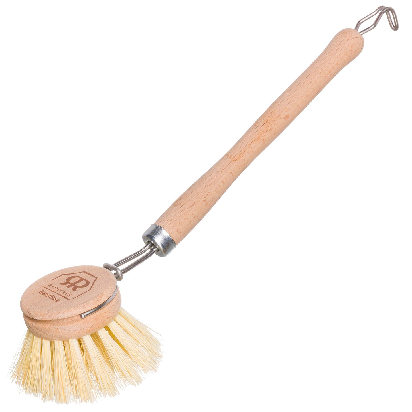 Redecker Tampico Fiber Bristle Dish Brush | TRUE Shift Wooden Kitchen Scrub