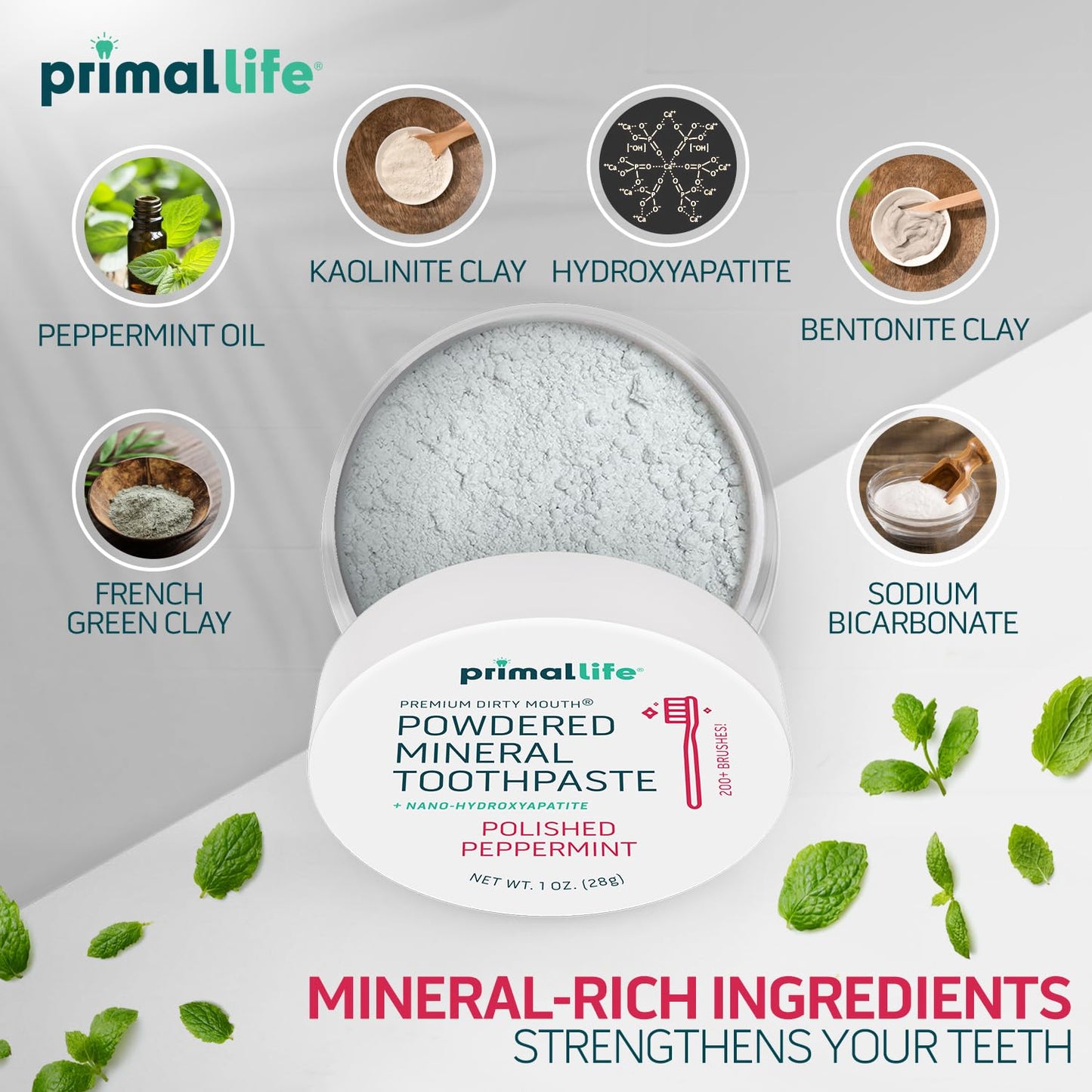 Primal Life Organics: Powdered Mineral Toothpaste, Fluoride - Free, Perfect For All Ages - The Tribalist