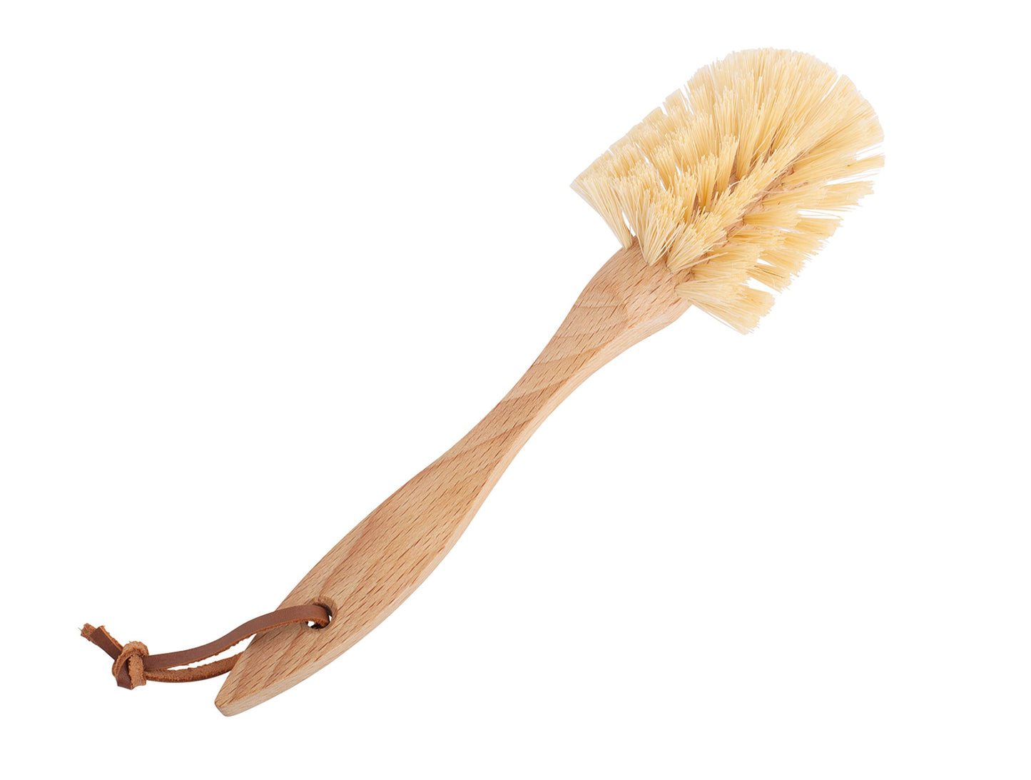 Redecker 9¼″ Beechwood Dish Brush | TRUE Shift Tampico-Fibre Kitchen Scrubber