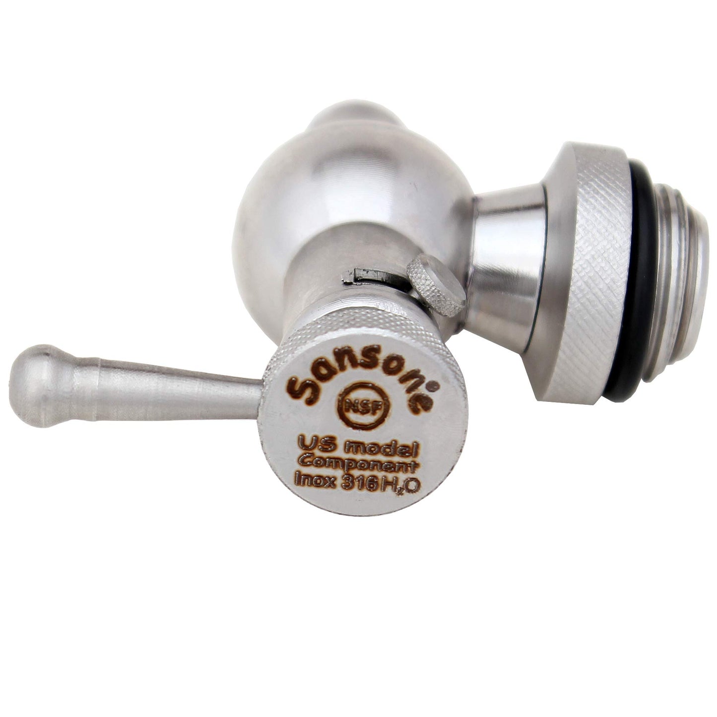 Sansone Stainless Steel Dispenser | TRUE Shift Italian 18/10 Spigot Jar (2.6 Gal)